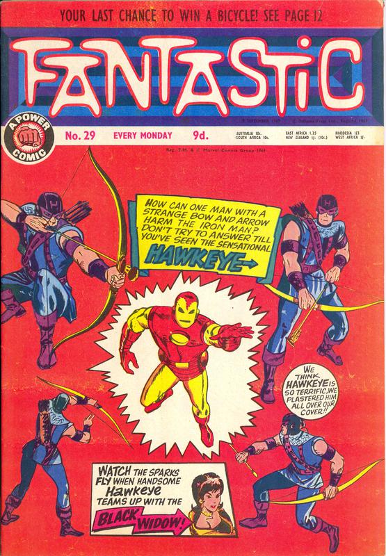 Fantastic #29, 1st September 1967. Published in the U.K. by Odhams Press Ltd.