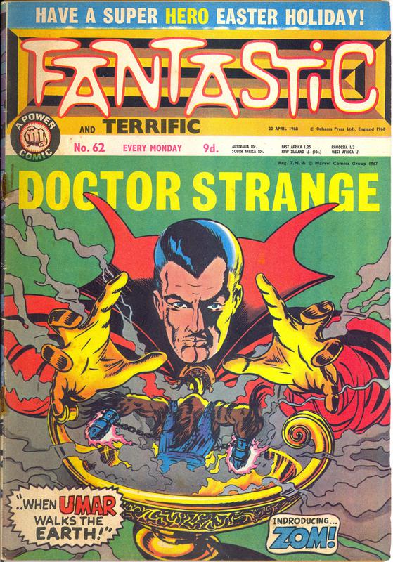Fantastic #62, 20th April 1968. Published in the U.K. by Odhams Press Ltd.