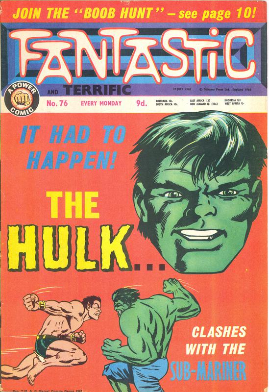 Fantastic #76, 27th July 1968. Published in the U.K. by Odhams Press Ltd.
