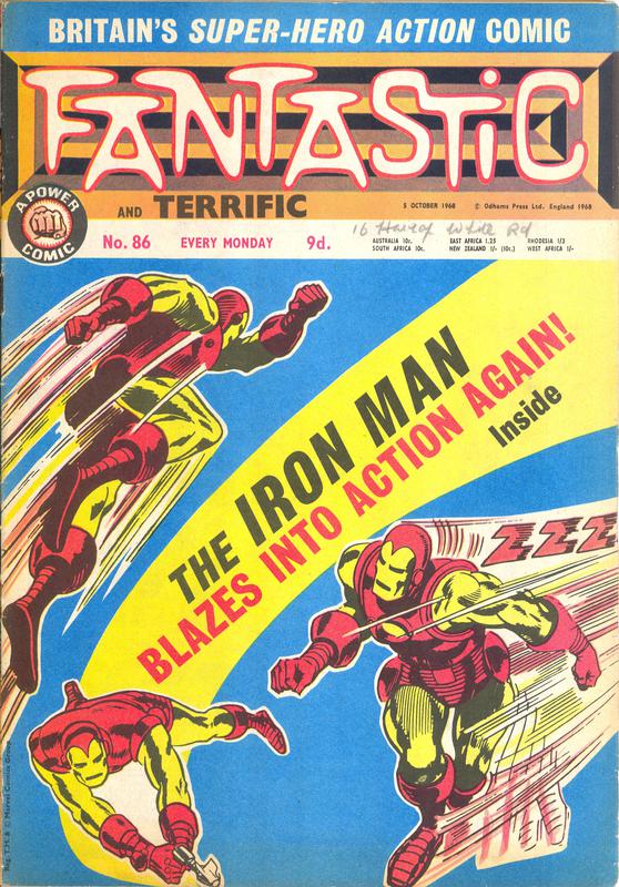 Fantastic #86, 5th October 1968. Published in the U.K. by Odhams Press Ltd.