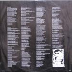Rear of Inner Sleeve with printed lyrics